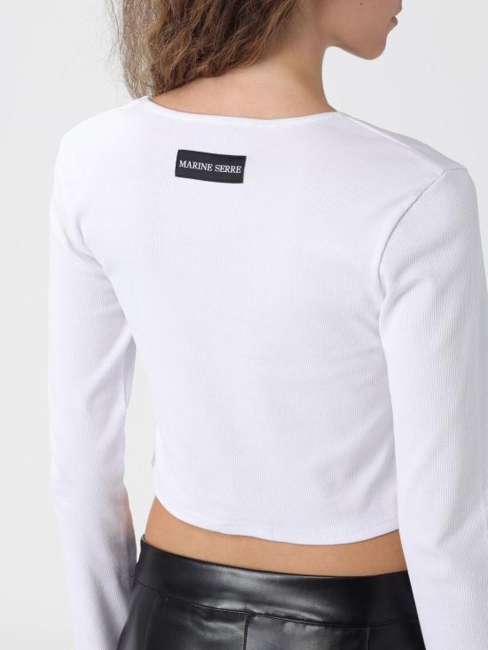 25FW 마린세르 반팔 티셔츠 WTT033ACJER0011 WH10 White - MARINE SERRE
