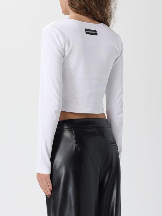 25FW 마린세르 반팔 티셔츠 WTT033ACJER0011 WH10 White - MARINE SERRE