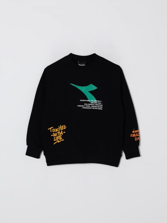 25FW [키즈] 디아도라 헤리티지 풀오버 F5DIJBSW027 110 Black