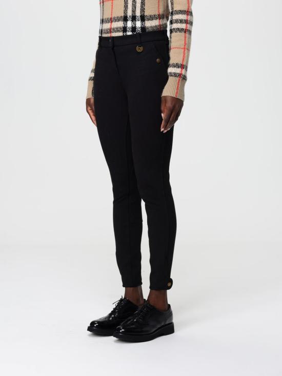 25FW 버버리 헤링본 스트레치 코튼 조드퍼 팬츠  8114845 Black - BURBERRY