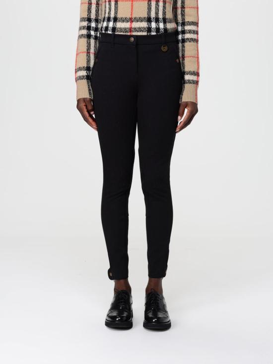 25FW 버버리 헤링본 스트레치 코튼 조드퍼 팬츠  8114845 Black