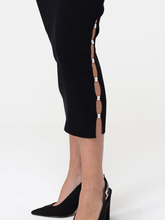 25FW 리우조 미디 스커트 MF5034MS99E 22222 Black - LIU JO