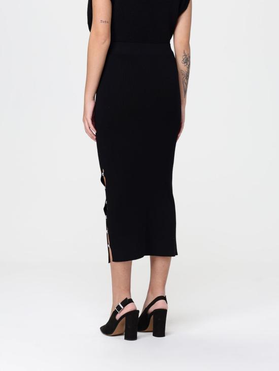 25FW 리우조 미디 스커트 MF5034MS99E 22222 Black - LIU JO