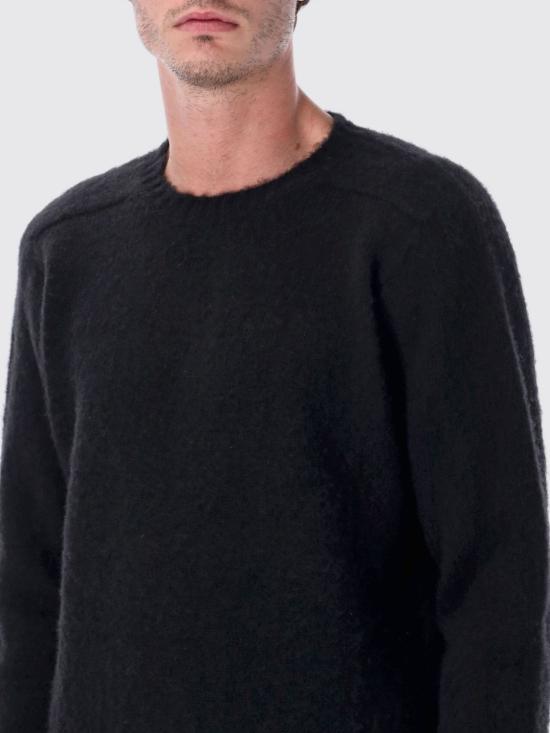 25FW 하울린 쉐기 베어 스웨터 SHAGGYBEAR Black - HOWLIN