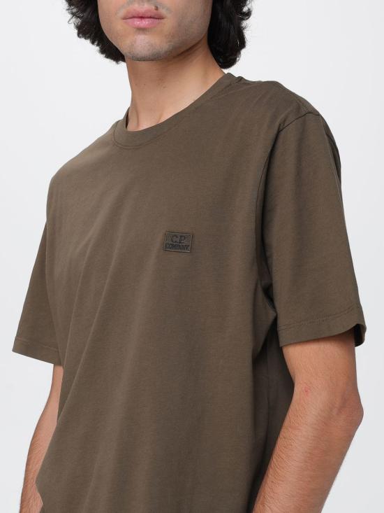 25FW 씨피 컴퍼니 반팔 티셔츠 18CMTS031A005100W 683 Green - C.P. COMPANY