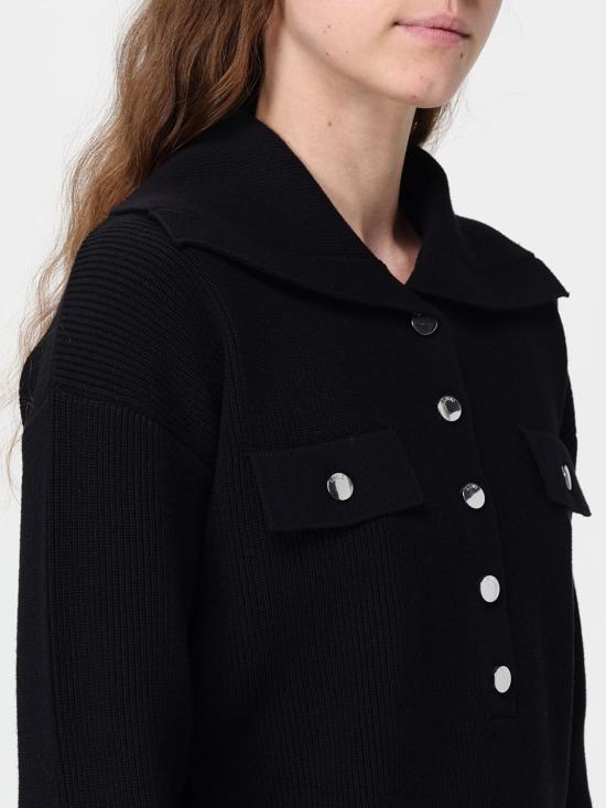 25FW 리우조 폴로 티셔츠 MF5462MS99E 22222 Black - LIU JO