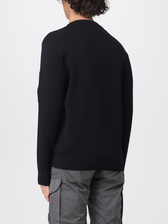 25FW 씨피 컴퍼니 스웨터 19CMKN200A006595A 999 Black - C.P. COMPANY