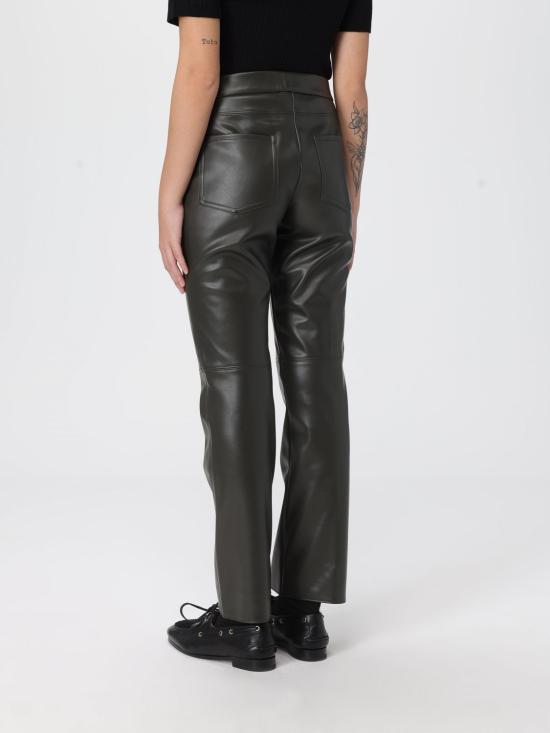 25FW 막스마라 스트레이트 팬츠 2529786013600 002 Green - MAX MARA