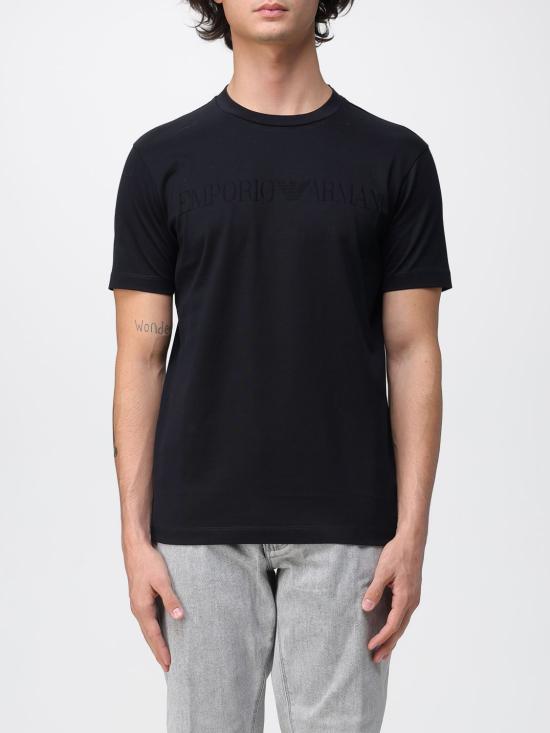 25FW 엠포리오 아르마니 반팔 티셔츠 8N1TD21JGYZ 0974 Blue