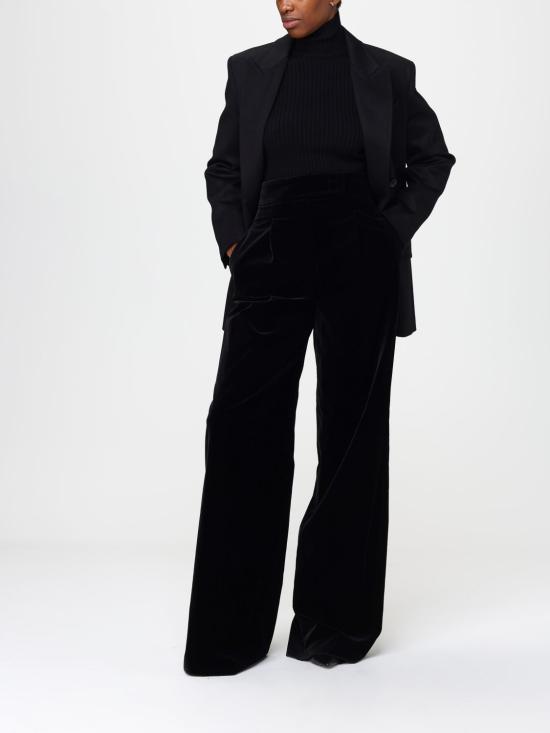 25FW 막스마라 스트레이트 팬츠 2521136403600 003 Black - MAX MARA