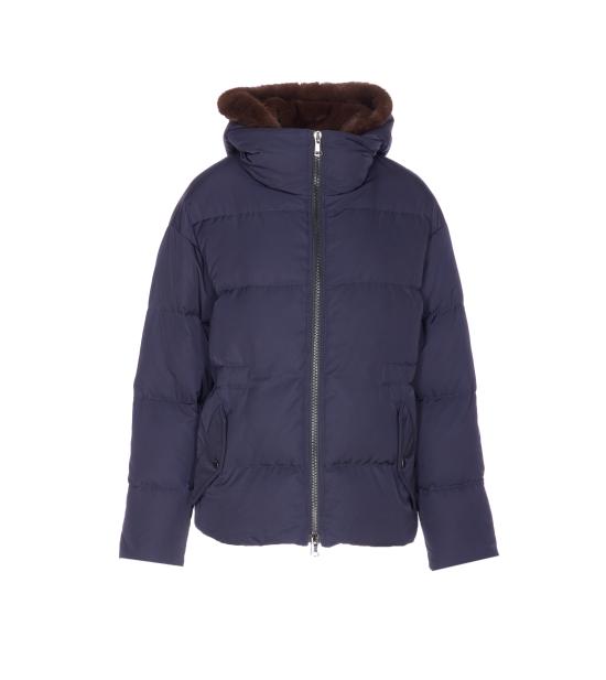 25FW 루 안드레아 수트 자켓 YV25757NAVY MORO BROWN Blue