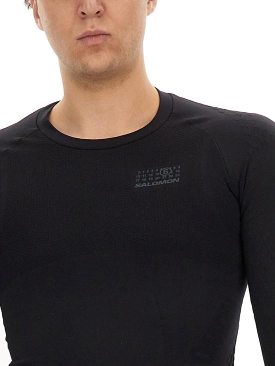 MM6 X 살로몬 반팔 티셔츠 SH0NH0009 M20037900 Black - MM6 X SALOMON