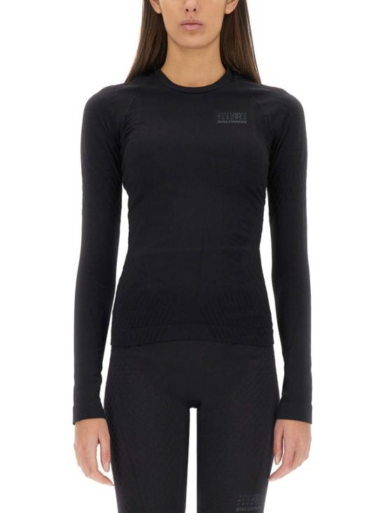  MM6 X 살로몬 긴팔 티셔츠 S52NH0024 M20037900 Black