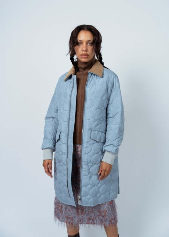  텔라 봄버 자켓 벤지 재킷 라이트 블루 - TELA