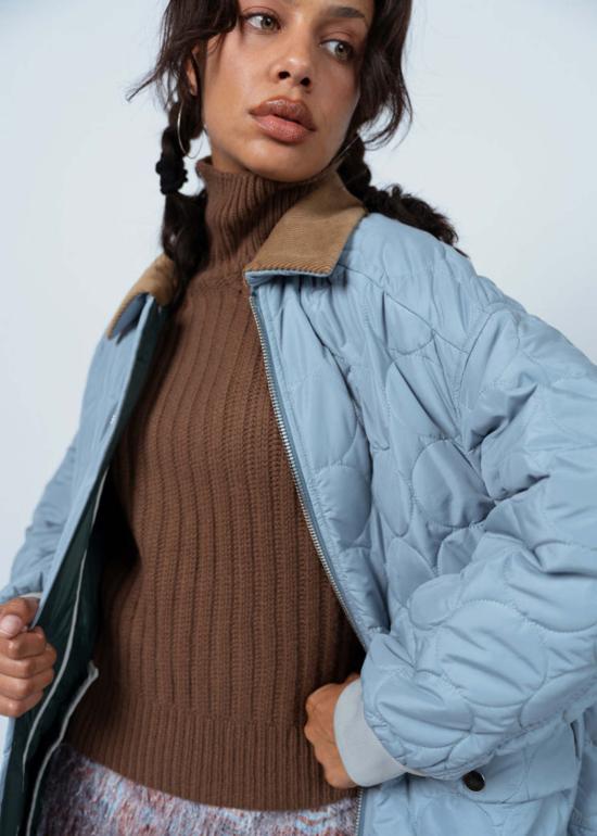  텔라 봄버 자켓 벤지 재킷 라이트 블루