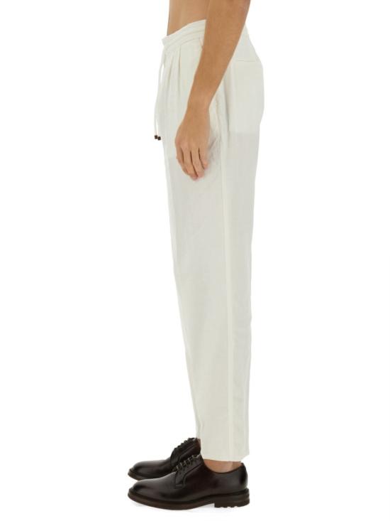  브루넬로 쿠치넬리 트레이닝/조거 팬츠 M236PE1710 C2200 White - BRUNELLO CUCINELLI