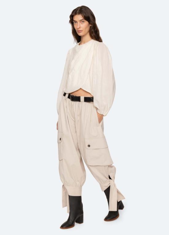  씨뉴욕 블라우스 시 니 솔렌 L/S 탑 크림 - SEA NY