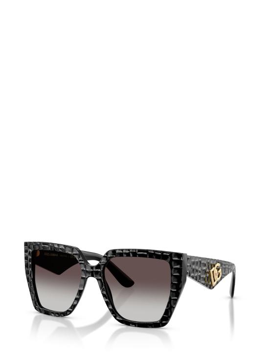 26FW 돌체앤가바나 선글라스 DG4438 32888G BLACK TEXTURE COCCO - DOLCE & GABBANA