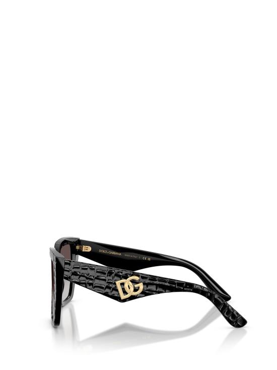 26FW 돌체앤가바나 선글라스 DG4438 32888G BLACK TEXTURE COCCO - DOLCE & GABBANA