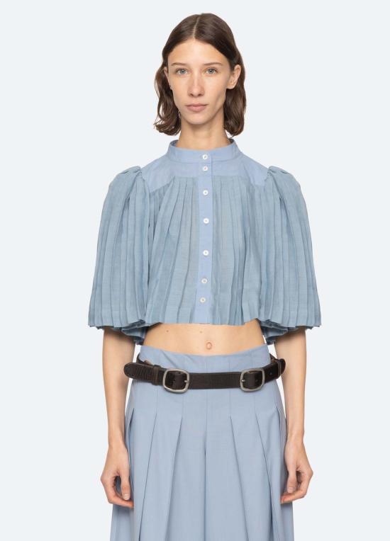  씨뉴욕 블라우스 Sea Ny Solene S/S  블루 - SEA NY