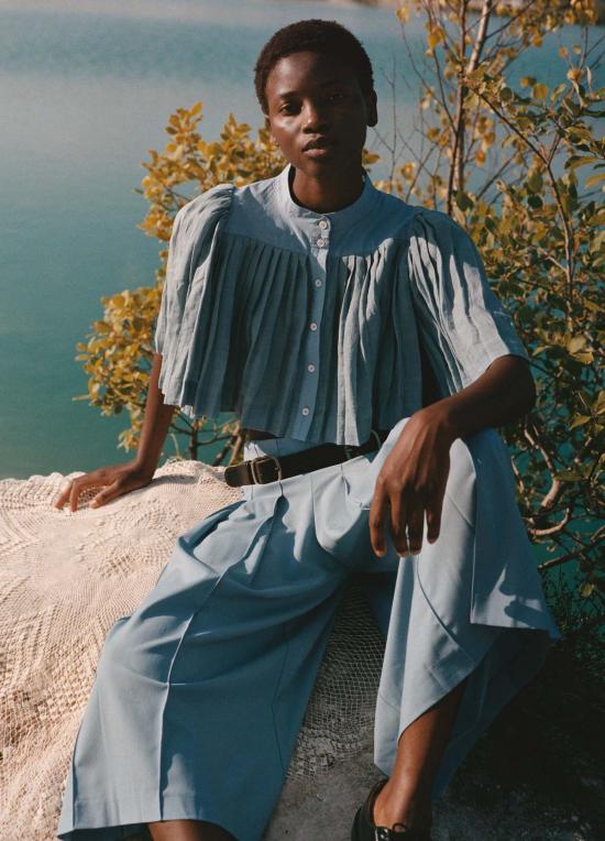  씨뉴욕 블라우스 Sea Ny Solene S/S  블루