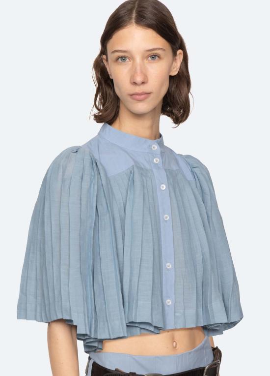  씨뉴욕 블라우스 Sea Ny Solene S/S  블루 - SEA NY