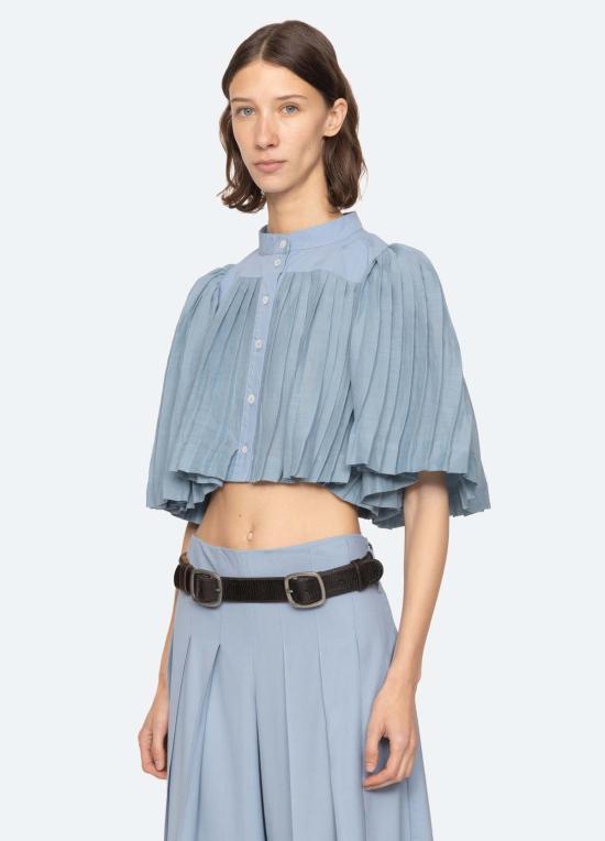  씨뉴욕 블라우스 Sea Ny Solene S/S  블루 - SEA NY