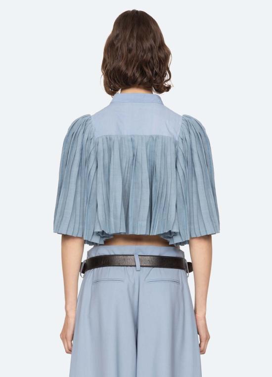  씨뉴욕 블라우스 Sea Ny Solene S/S  블루 - SEA NY