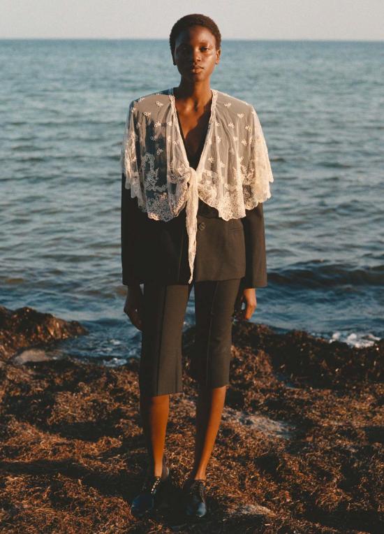  씨뉴욕 크롭 팬츠 Sea Ny Elisa 카프리 팬츠 블랙 - SEA NY