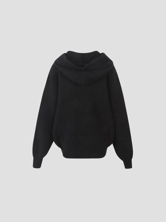 25FW 릭 오웬스 후드 티셔츠 RO02E4660KWP 09 BLACK - RICK OWENS