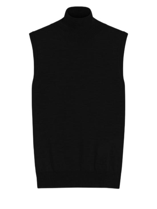 25FW 스포트막스 VERTIGO 베르티고 버진울 슬리브리스 탑  2522366011600001 Black