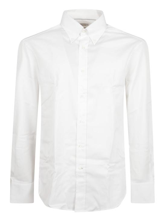 25FW 브루넬로 쿠치넬리 긴팔 셔츠 MW6041716 C001 White