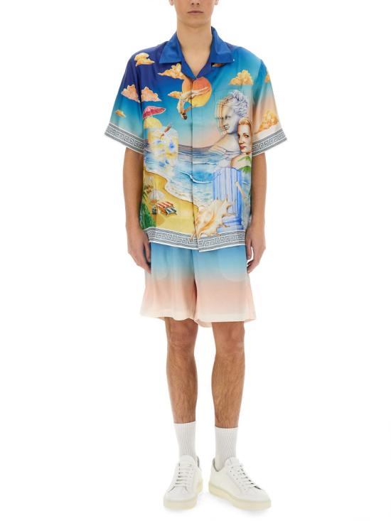 25SS 카사블랑카 숏팬츠 MPS25 JTR 224 01BLUEGRADIENT MULTICOLOUR - CASABLANCA