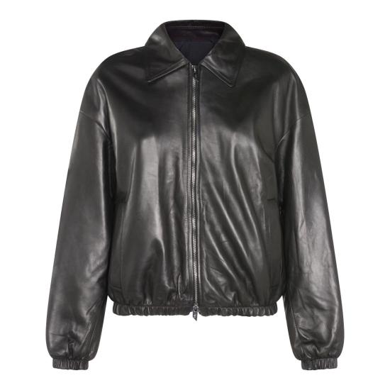 25FW 살바토레 산토로 가죽 자켓 W25SANTD49035DBLACK Black