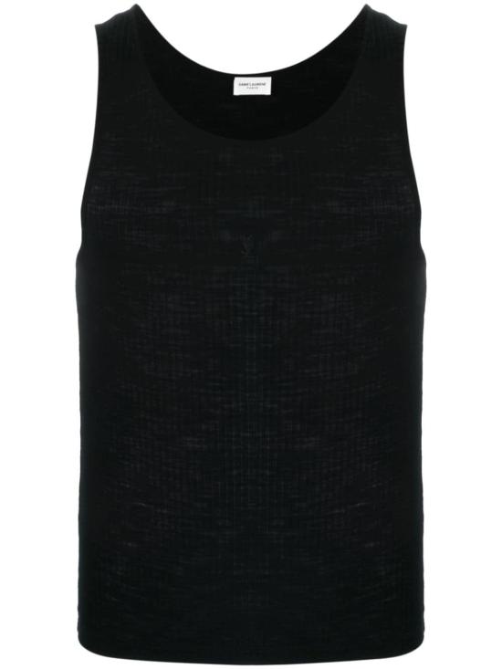 25FW 생로랑 탑 757294 YBMV21000 BLACK - SAINT LAURENT