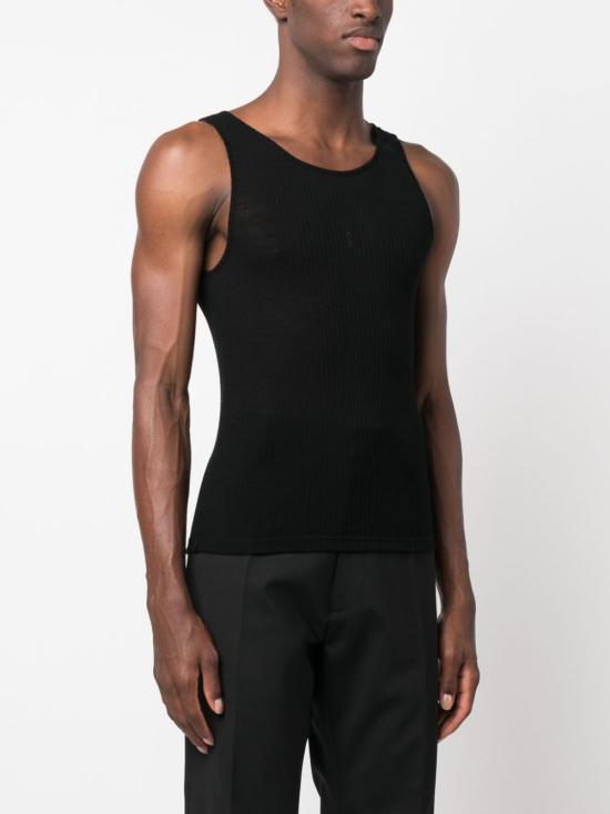 25FW 생로랑 탑 757294 YBMV21000 BLACK - SAINT LAURENT