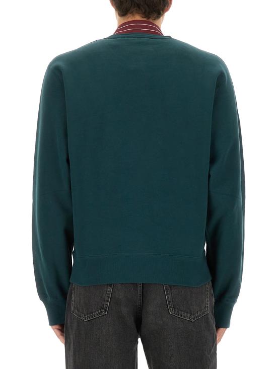 26SS 생로랑 CASSANDRE, 캐산드르 크루넥 스웨트셔츠 820127 Y36SW4010 GREEN - SAINT LAURENT