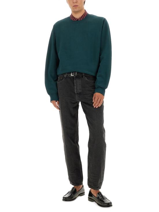 26SS 생로랑 CASSANDRE, 캐산드르 크루넥 스웨트셔츠 820127 Y36SW4010 GREEN - SAINT LAURENT