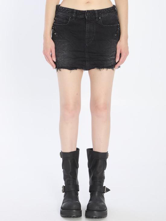 25FW 발렌시아가 스커트 349298 852324 TTW67 1037 Black