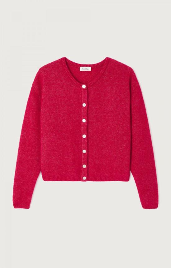  아메리칸 빈티지 가디건 비토 카디건 마젠타