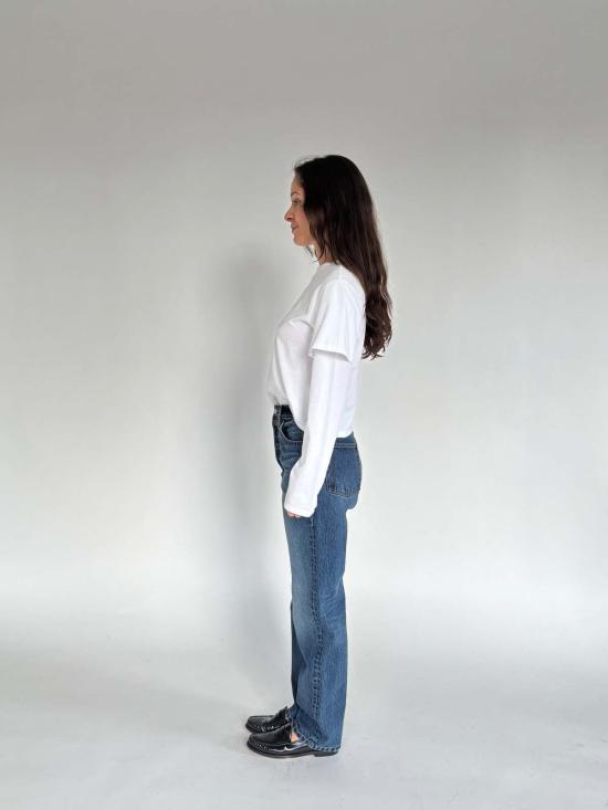  스틸히어 데님 팬츠 스틸 히어 뉴욕 차일드후드 진 브루스 - STILL HERE