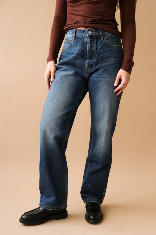  스틸히어 데님 팬츠 스틸 히어 뉴욕 차일드후드 진 브루스 - STILL HERE