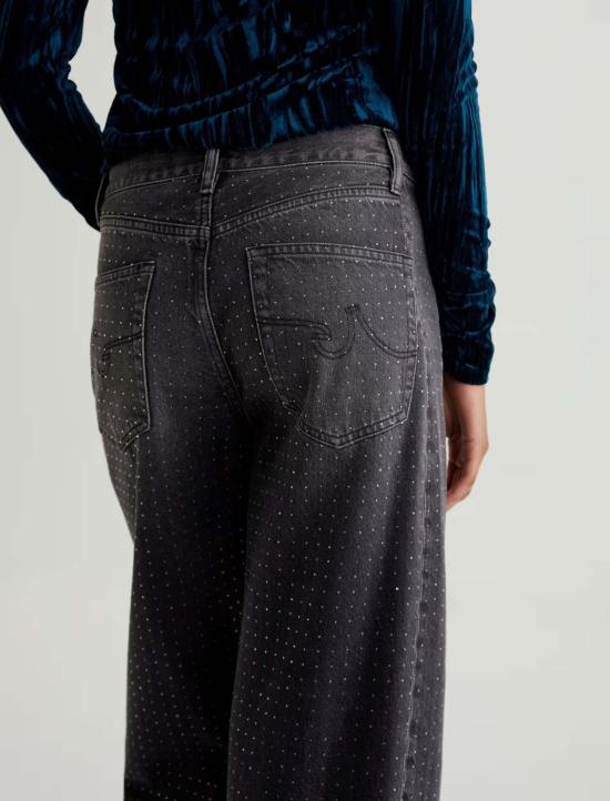  아드리아노 골드슈미드 데님 팬츠 Ag Jeans Hattie 하이라이즈 배럴 진 - ADRIANO GOLDSCHMIED