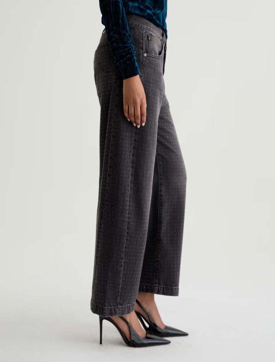  아드리아노 골드슈미드 데님 팬츠 Ag Jeans Hattie 하이라이즈 배럴 진 - ADRIANO GOLDSCHMIED