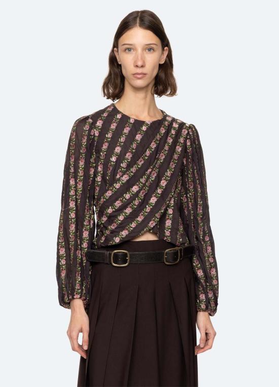  씨뉴욕 블라우스 시 니 시빌 탑 멀티