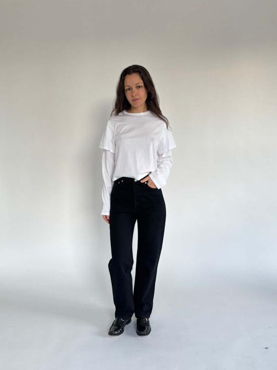  스틸히어 데님 팬츠 스틸 히어 뉴욕 차일드후드 진 블랙 블랙