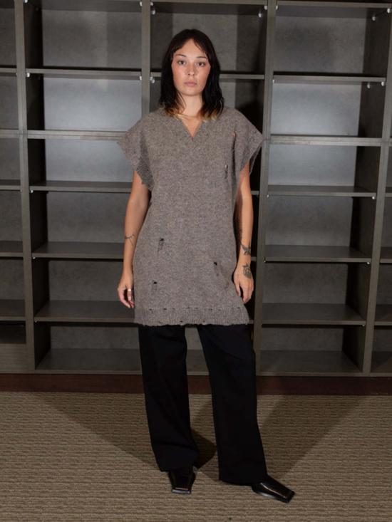  로렌 마누지안 베스트 디스트레스드 조끼