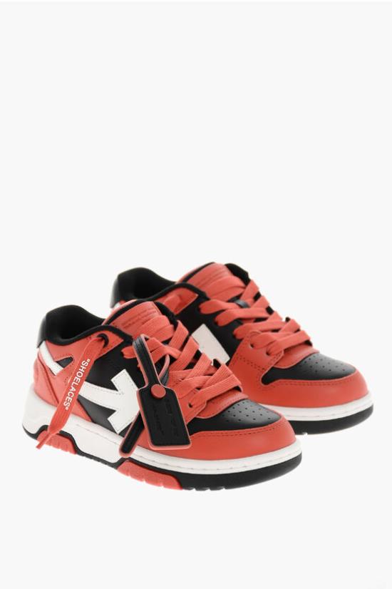  [키즈] 오프화이트 스니커즈 OBIA011F24LEA0011025 Red