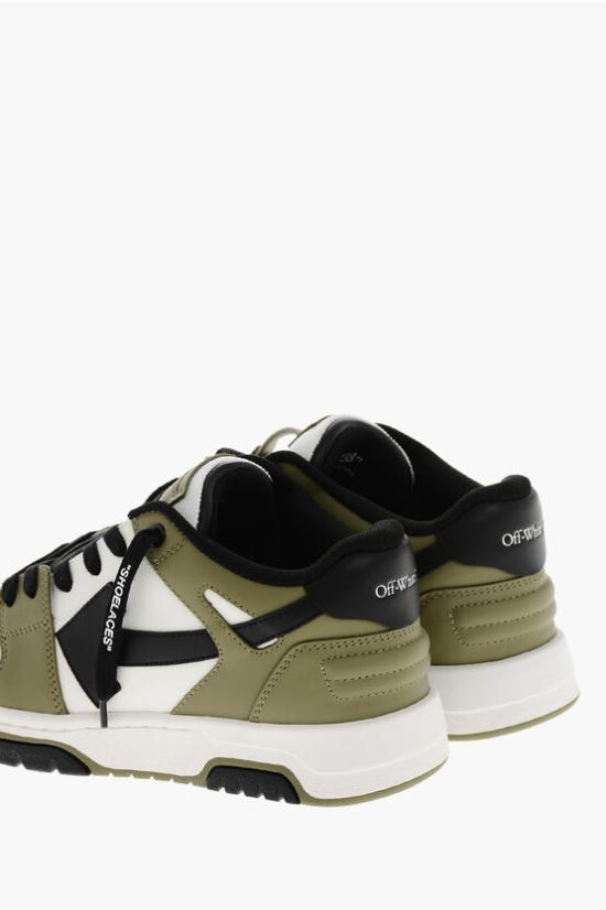  [키즈] 오프화이트 스니커즈 OBIA011F24LEA0010154 Military Green - OFF WHITE