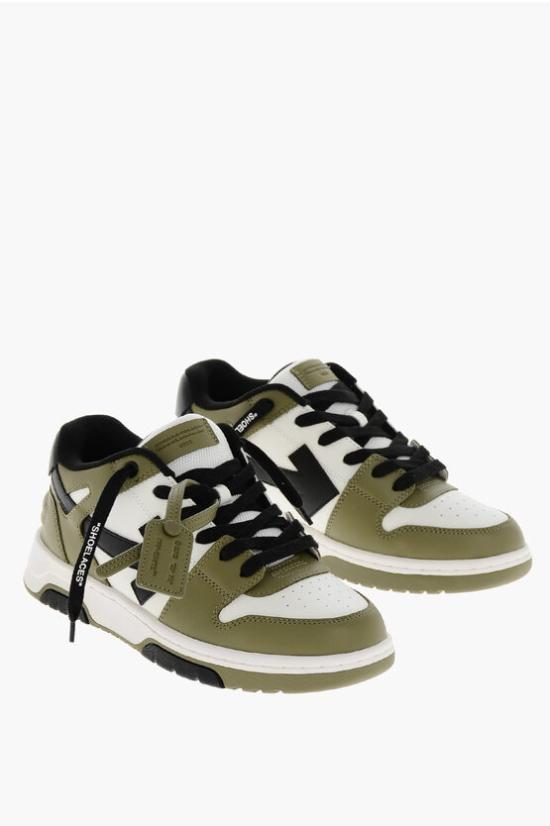  [키즈] 오프화이트 스니커즈 OBIA011F24LEA0010154 Military Green